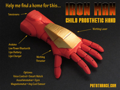 IronMan 3D Printed Kids Hand